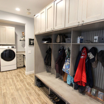 Stunning Laundry Room with Mud Room and Dog Washing Station ~ Brecksville, OH