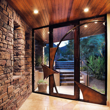 Stunning Old Country Ledge Stone Entrance - Coronado Manufactured Stone Veneer