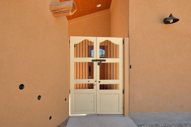 Modelo de puerta principal de estilo americano con puerta simple