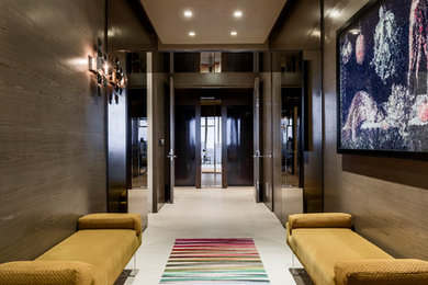 Inspiration for a modern entryway remodel in Miami