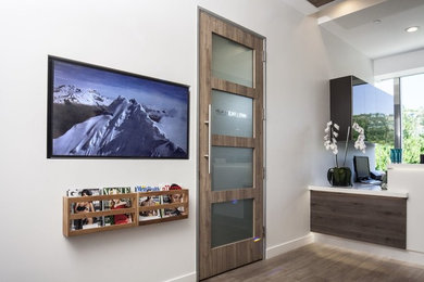 Inspiration for a modern entryway remodel in Los Angeles