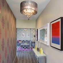 Hallway ideas and bright colours