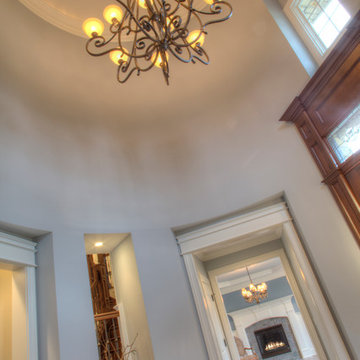 The Downing Foyer with Chandelier