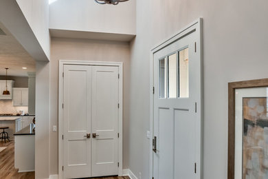 Inspiration for a transitional entryway remodel in Omaha