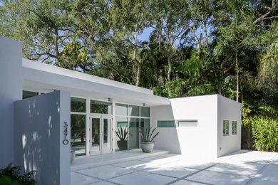 Example of a trendy entryway design in Miami