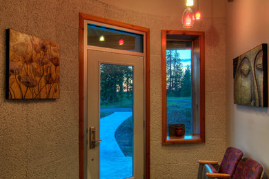 Entryway - contemporary entryway idea in Seattle