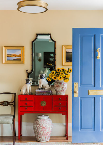 Traditional Entrance by Kathy Marshall Design