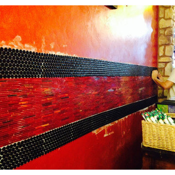 Tile installation at Flores Mexican Restaurant **Austin, TX 9/2014**