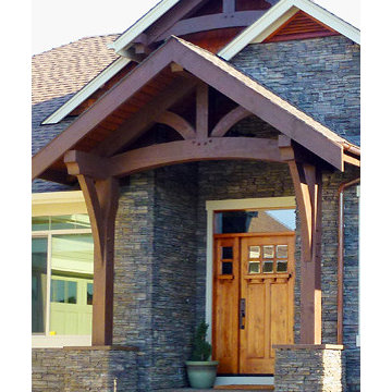 Timber Frame Entrance - Photos & Ideas | Houzz