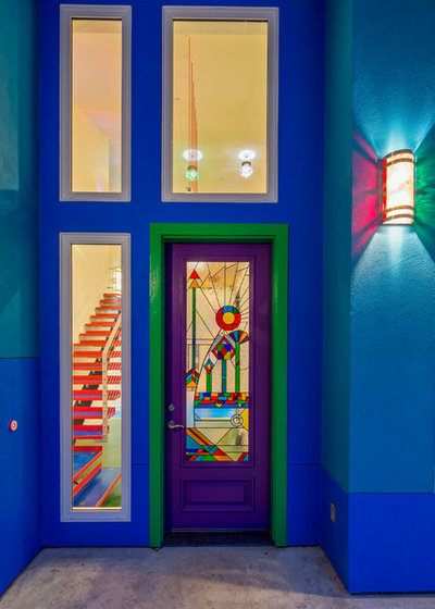 Eclectic Entry by Blue Horse Building & Design