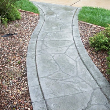 Town and Country, Missouri stamped concrete front walkway
