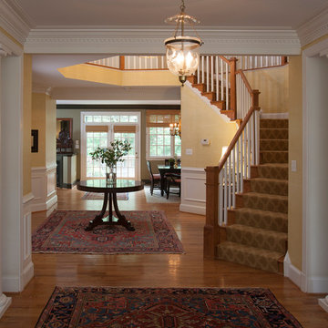 Traditional Foyer & Staircase