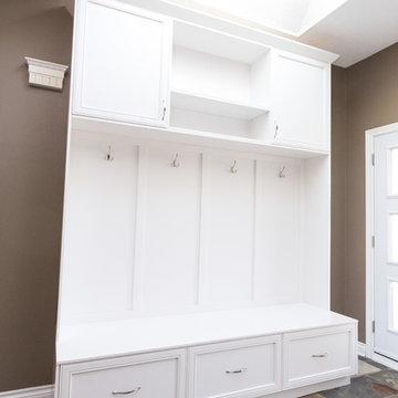 Traditional Kitchen, Living Room and Foyer