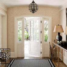 front hall grasscloth