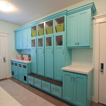 Turquoise Laundry/Mud Room
