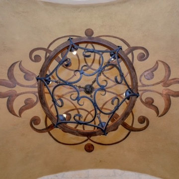 Tuscan entry ceiling