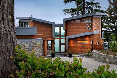 Expansive modern entrance in Vancouver.