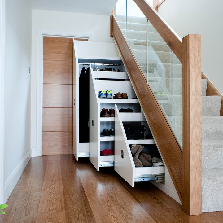 Browse Under Stairs Shoe Storage ideas and designs in Photos Houzz UK