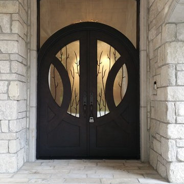 Unique Transitional Iron Door