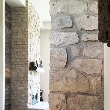 Using stone on interior walls