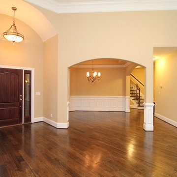 View to the foyer and formal dining