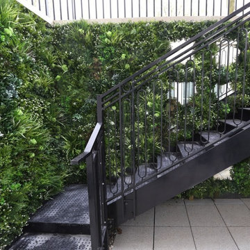 VistaFolia Virtical Garden Green Wall Design on Staircase