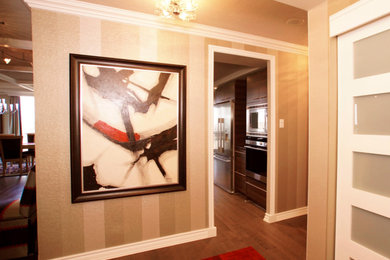 Inspiration for a contemporary entryway remodel in Toronto