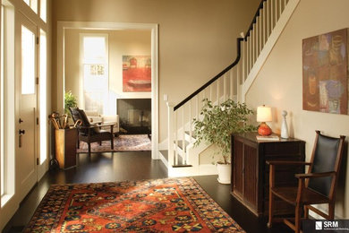 Inspiration for a timeless entryway remodel in Portland