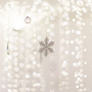 White and Crystal Christmas Decorations