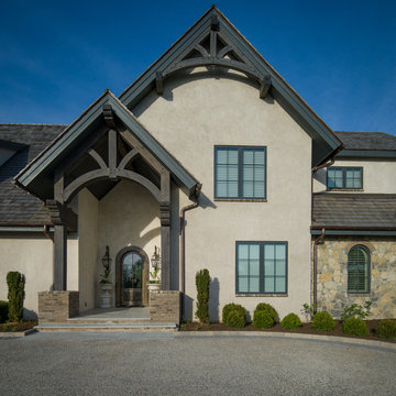 White Oak Timber Frame Entryway