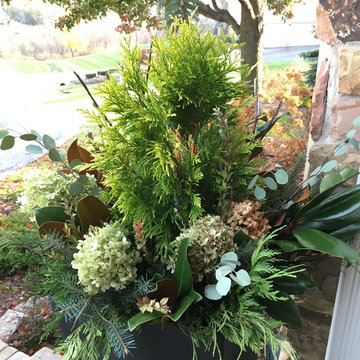 Winter Decorative Containers