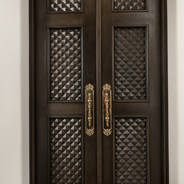 Double Doors with Custom Door Handles
