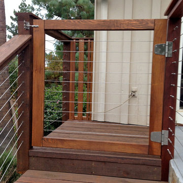 Wood Framed Cable Gate