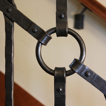 Wrought Iron Entry Staircase Details
