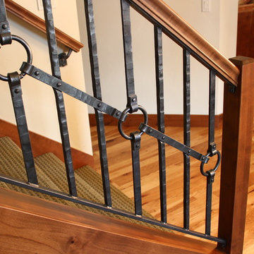 Wrought Iron Entry Staircase Details