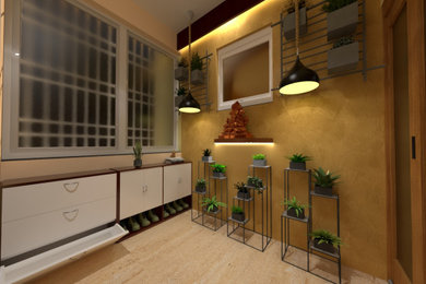Yamuna Apartment- Foyer Design