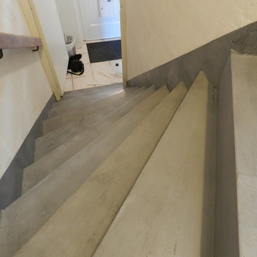 béton ciré - escalier