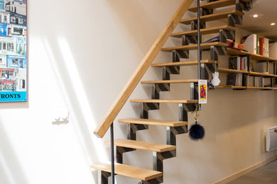 Aménagement d'un escalier contemporain.