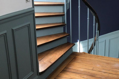 Inspiration pour un escalier traditionnel.