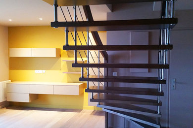 Design ideas for a contemporary staircase in Le Havre.