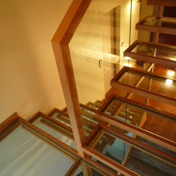 Escalier Design - Art'Erien - Verre et Bois