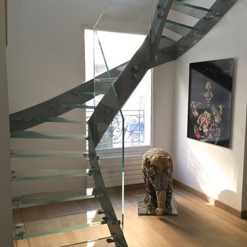 Escalier Elite inox et verre Elite / Glass and stainless steel stairs Elite (2)