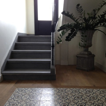 Escalier en beton cire