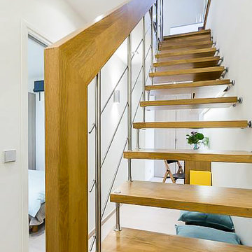 Escalier en bois contemporains