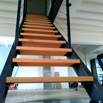 Escalier sur mesure style industriel Lanne-en-Barétous