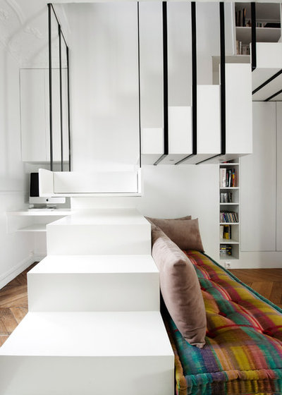 Современный Лестница by Gaëlle Cuisy + Karine Martin, Architectes dplg