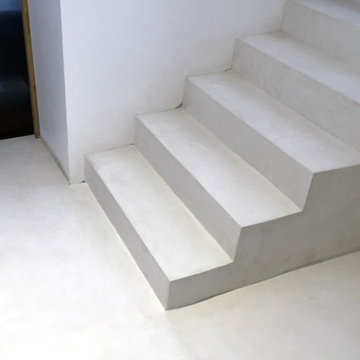 Escaliers en béton ciré