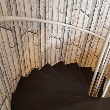 Escaliers en béton ciré à La Baule