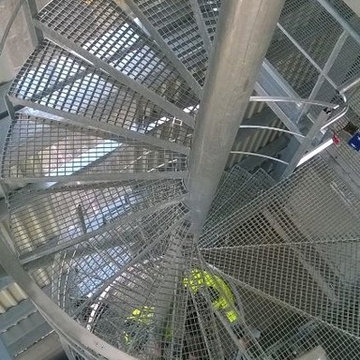 Escaliers industriels hélicoïdaux