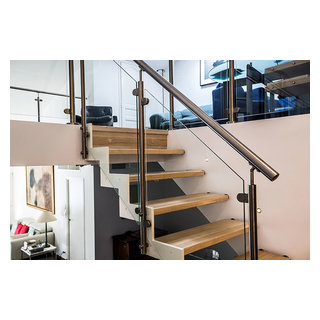 Gardes-corps contemporains en inox - Modern - Treppen - Nizza - von